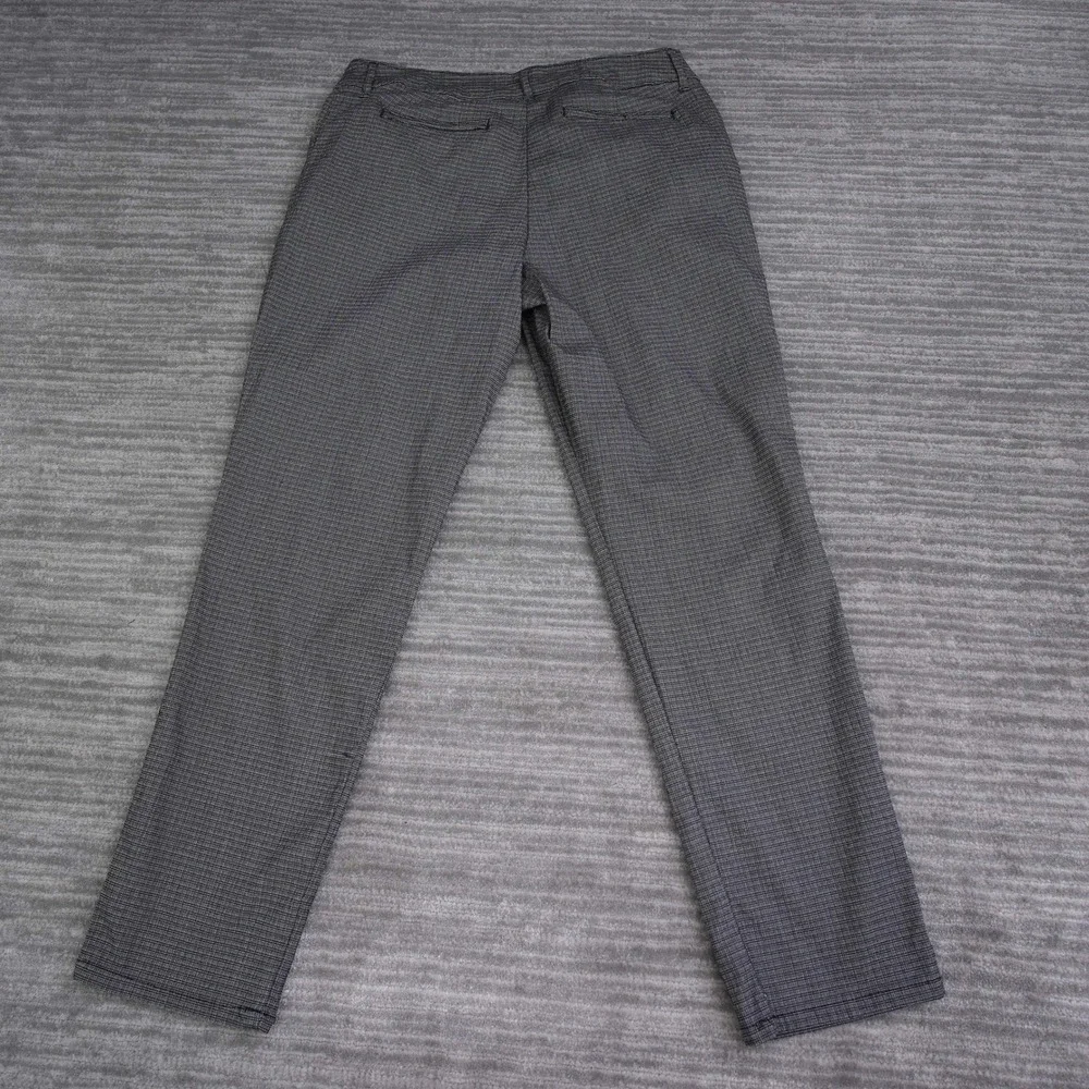 Lee Plus Relaxed Fit Straight Leg Mid Rise Pants‎ Black White Textured 18W